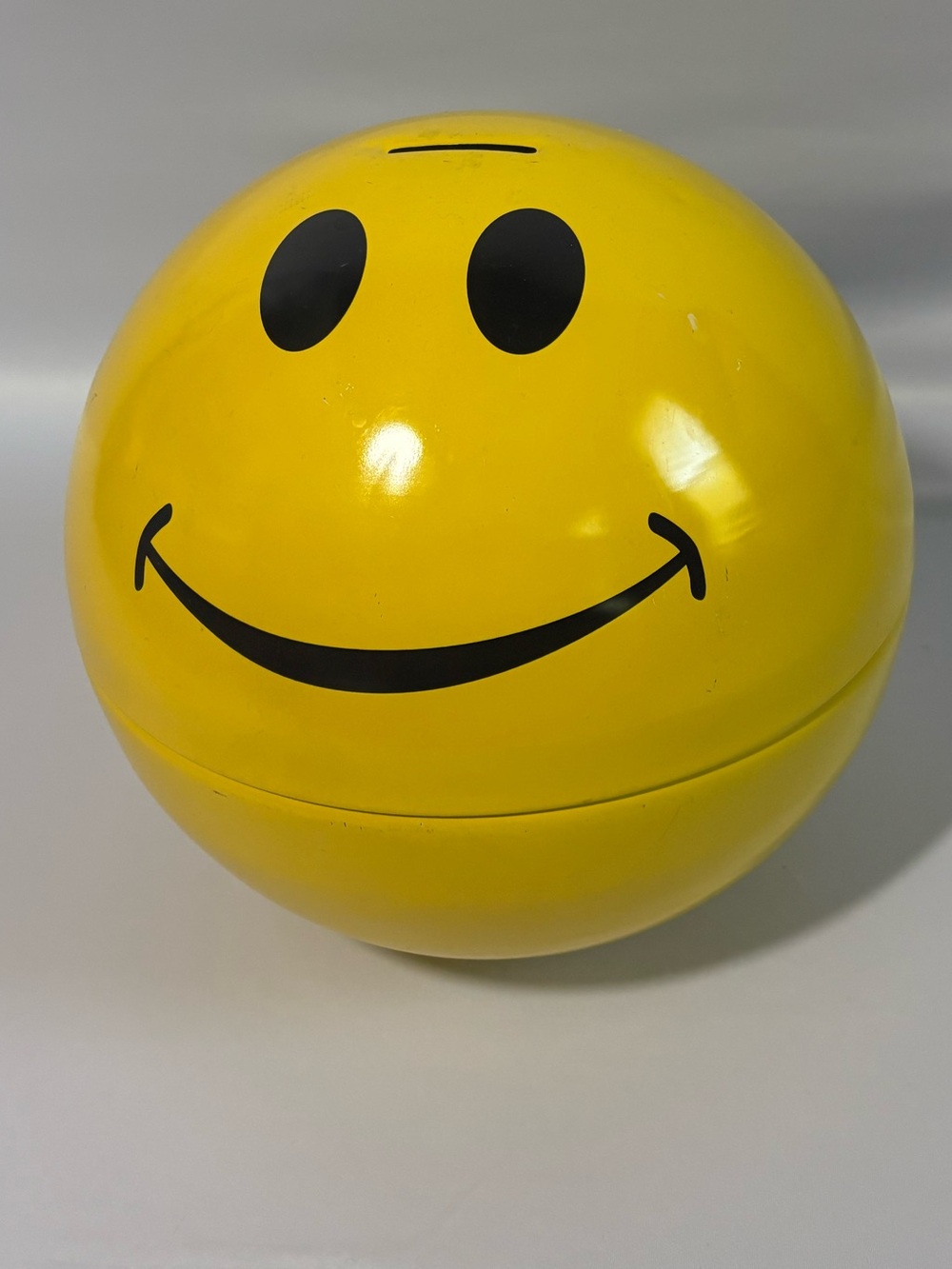 Y2K Smiley Face Metal Coin Bank